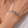 Titanium Steel Star Bead Bracelet - Elegant Design with a High-End Luxury Feel for Women