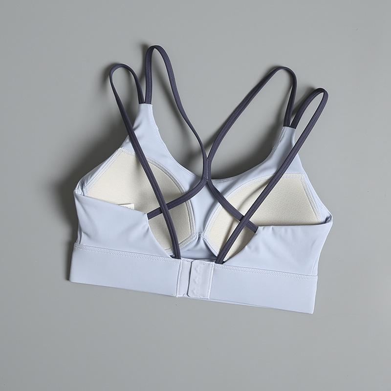 Women's Shockproof Sports Bra - High-Intensity Yoga and Running Vest with Beautiful Back Design
