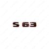 3D New style Two tone Number Letters S63 S65 S63L S65L ABS Emblem for W222 W223 Car Fender Trunk Logo Sticker