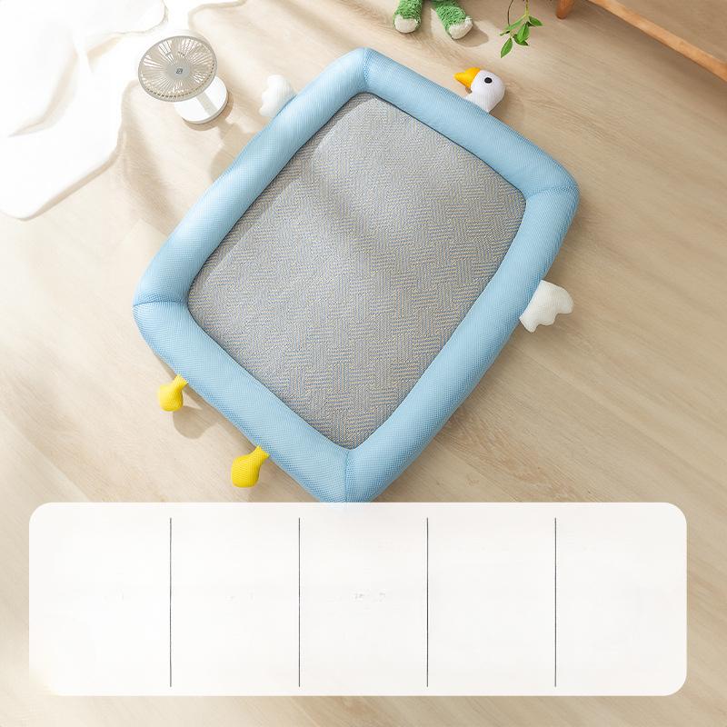 Spring and Summer Dog Cute Animal Rattan Mat Enclosure Nest Breathable Cool Nest Cat Nest Teddy Dog Bed Pet Nest Mat Supplies