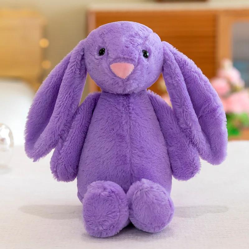 30cm Cute Plush Toy Stuffed Toy Rabbit Doll Babies Sleeping Companion Cute Plush Long Ear Rabbit Doll Children's Gift