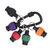 5-Color Set Drill Driver Adapter Bit Holder Set 1/4 Inch Socket Holder Keychain Colorful Impact Socket Tip Tool Portable Storage