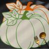 Heat Insulated Insulated Pad Embroidered Pumpkin Placemat Durable Dining Table Mat