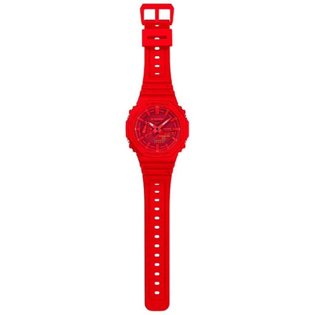 Casio Red Sports Quartz Watch Shipping G-SHOCK GA-2100-4A Men's Analog-Digital (International Available)