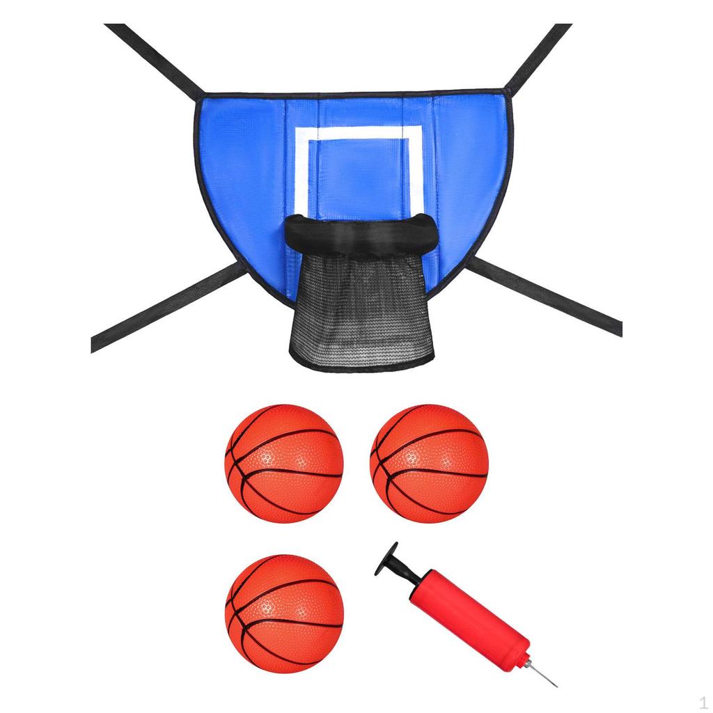 Basketball Hoop for Trampoline Rack Easy Installation with Pump and Ball Lightweight