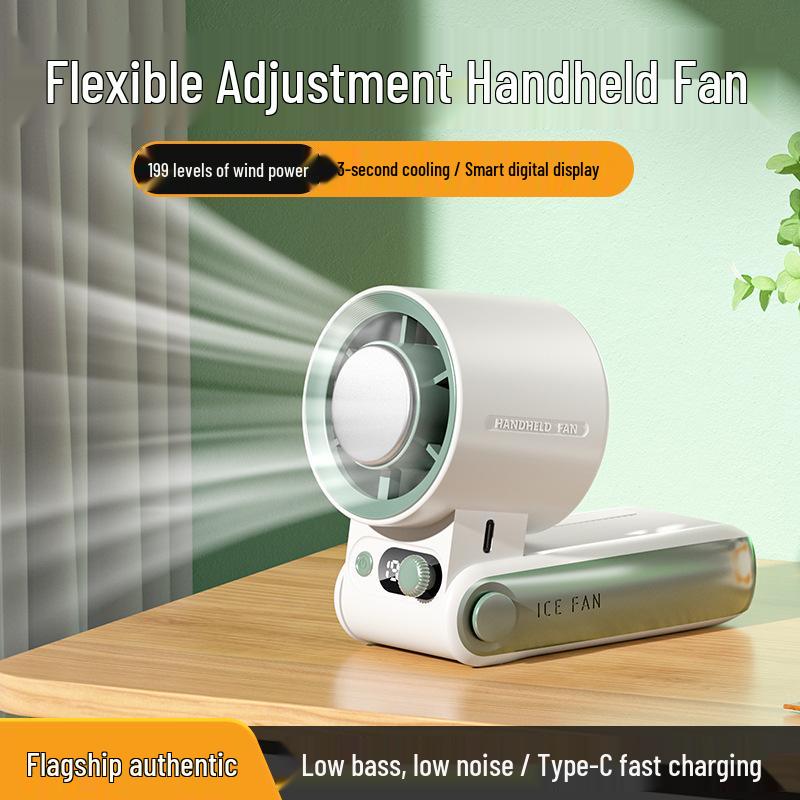 Portable High-Speed Mini Fan with Long Battery Life & Stepless Speed Regulation