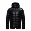 2025 Men's Winter Hooded Cotton Jacket - Casual Lightweight Padded Short Coat