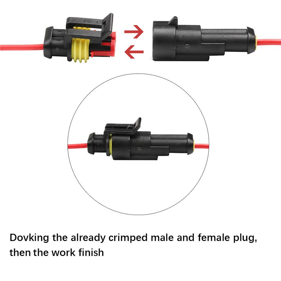 708Pcs 43set 1-6 Pin Way Car Sealed IP68 Waterproof Electrical Wire Connector Plug Kit 12A For Cars Motorbikes Trucks Boats Auto