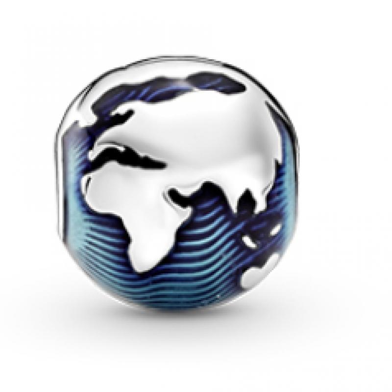 Pandora Blue Globe Clip Charm  799429c01