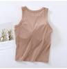 Modal Thread Chest-Pad Suspender Vest: Women's Slim High-Collar Tube Top for Summer