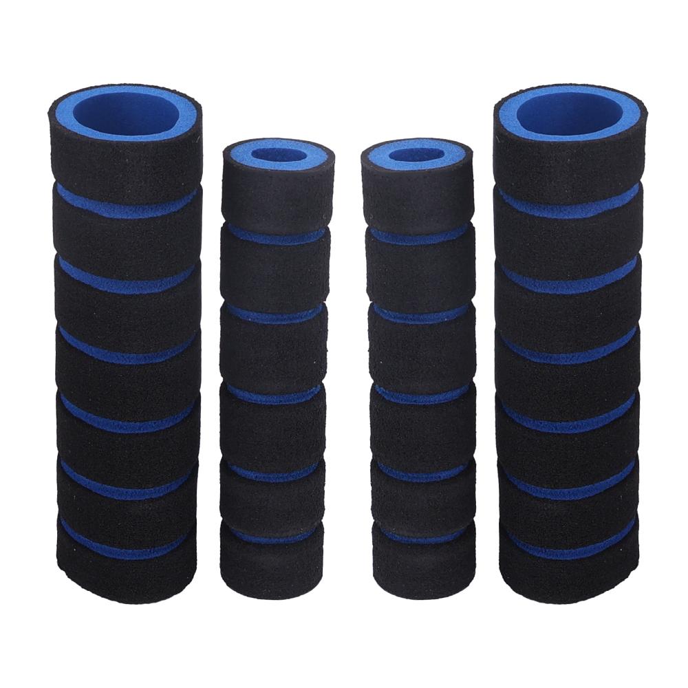 4PCS/SET Bicycle and Motorcycle Handlebar Foam Sponge Grip Cover Universal Anti-slip Soft Handlebar Modification Accessories