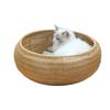 PP Rattan Circular Cat Cage Pet Bed Warm Autumn Winter Pad Cat Beds Removable Washable Doghouse Hammock for Cats Villa Nest