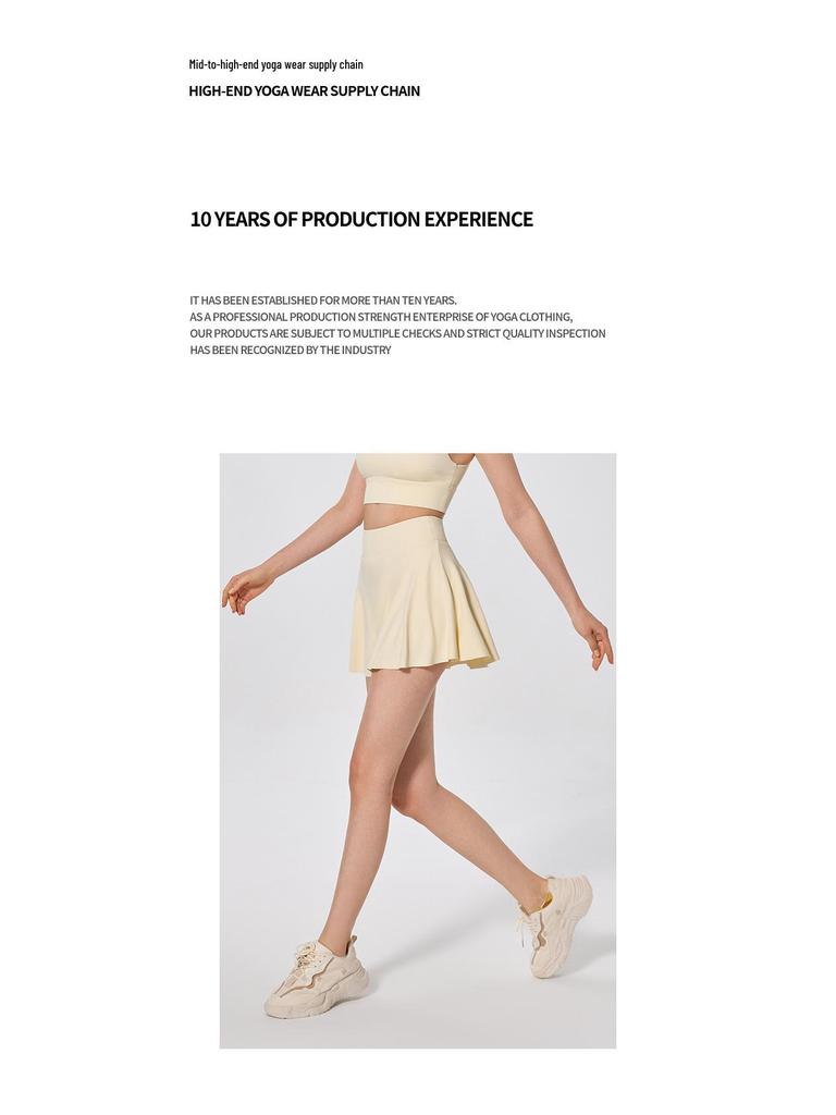 2025 Damen-Sportrock mit Schnelltrocknung für Yoga, Badminton, Laufen, Tennis und Golf