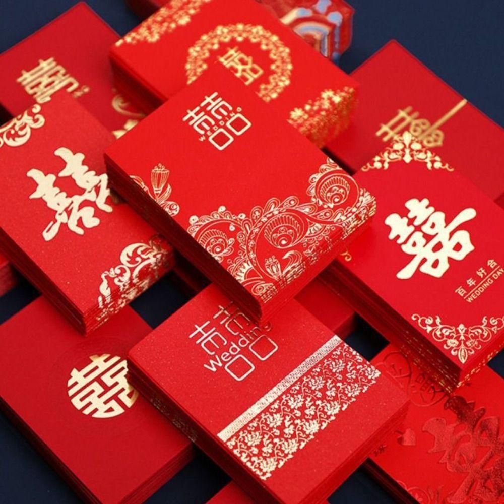 Party New Year Decor For Lucky Money Red Envelope Red Packet Birthday Hongbao Gift Envelope