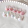 6 Grids Mixed White Pearl Nail Charms 3D Round Pearl Beads Color Sequin Nail Art Rhinestones Manicure Accessories Diy Parts