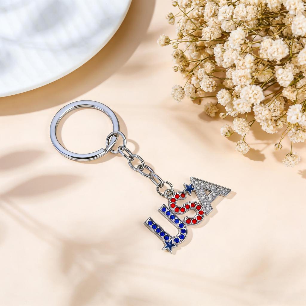 Independence Day Keychain - Fashion Bag Pendant & Decorative Accessory