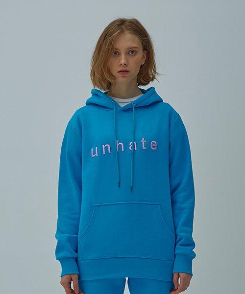 Unhate Logo Hoodie Blue Blue/L