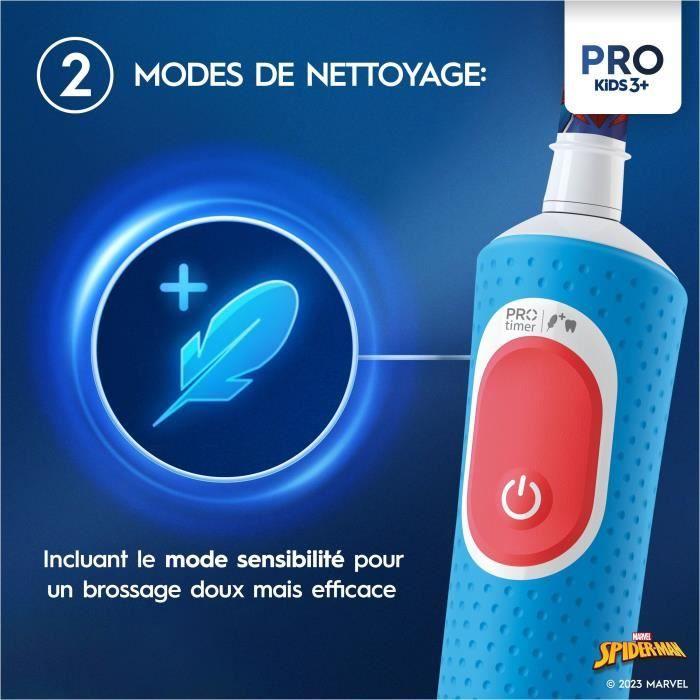 Oral-B Pro Kids Electric Toothbrush 1 Marvel Spider-Man Handle, 1 Brush Head, Ages 3 and Up