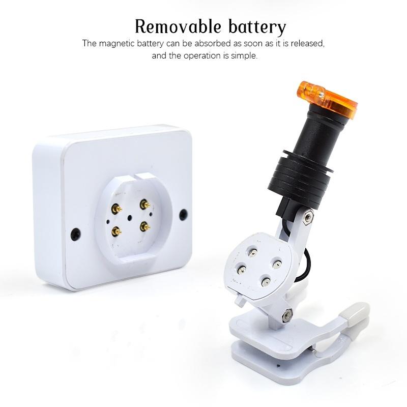 Dental Wireless Headlight 5W Magnetic Clip Head Lamp with 2 Batteries for Dental Binocular Loupes Adjustable Brightness Lamp
