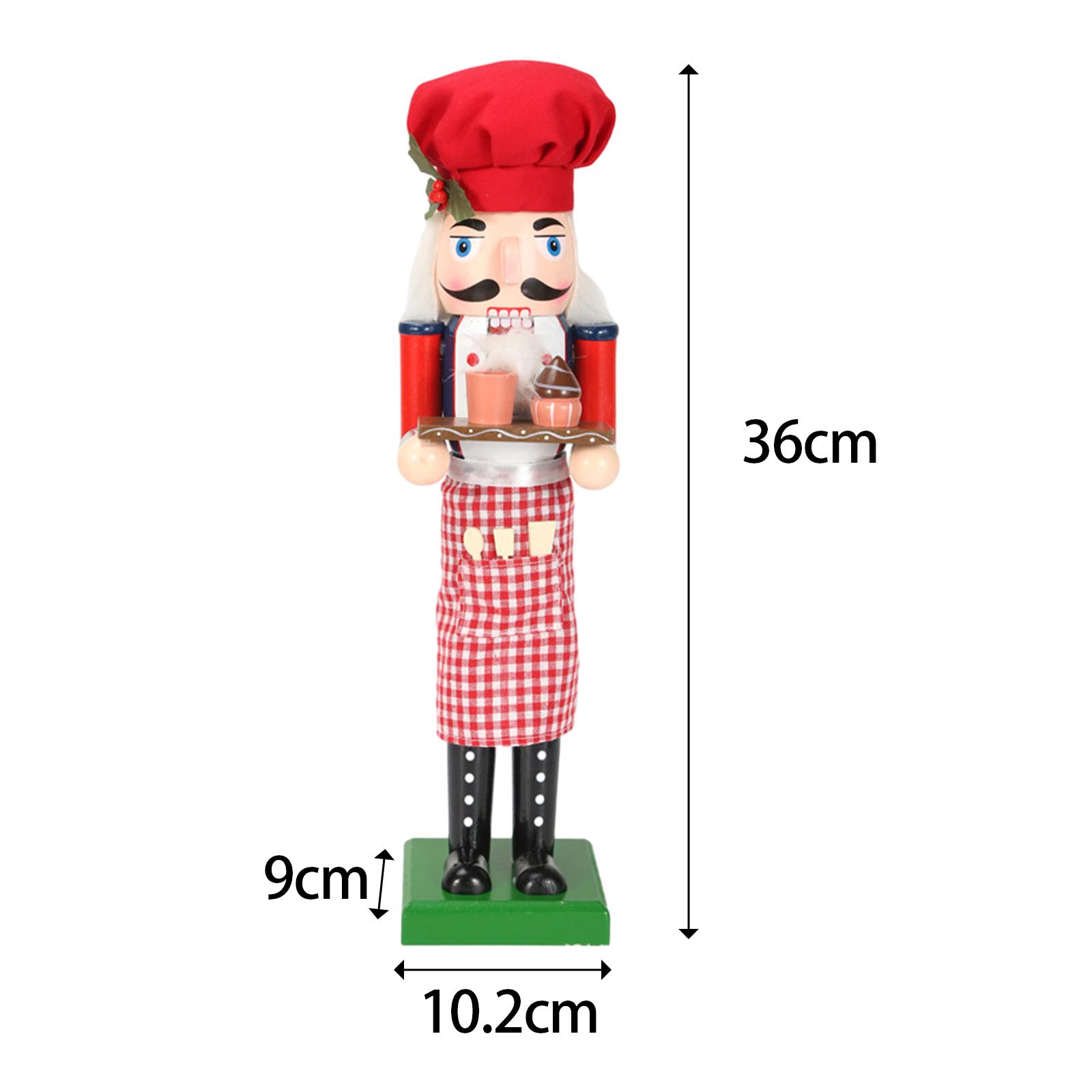 Wooden Nutcracker Soldier Desktop Ornaments Traditional Party Favors Doll Nutcracker Figurines for Christmas Holiday Decorations