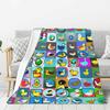 Custom Ultra-Soft Fleece Yellow Colorful Rubber Duck Pattern Throw Blanket Warm Flannel Blankets for Bed Home Couch Quilt