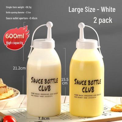 ZISIZ Silicone Salad Dressing Squeeze Bottle