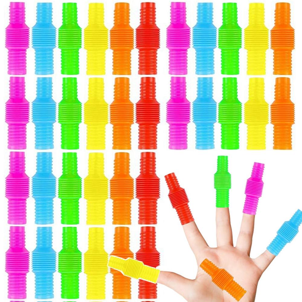 

100PCS Mini Pop Tube Fidget Sensory Toys Bulk Fidget Party Favors for Kids Adults Anxiety Stress Relief Toy Goodie Bags Stuffers