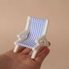 Mini Foldable Beach Chair Model Multicolors Beach Outdoor Casual Reclining Chair  For OB11 Doll