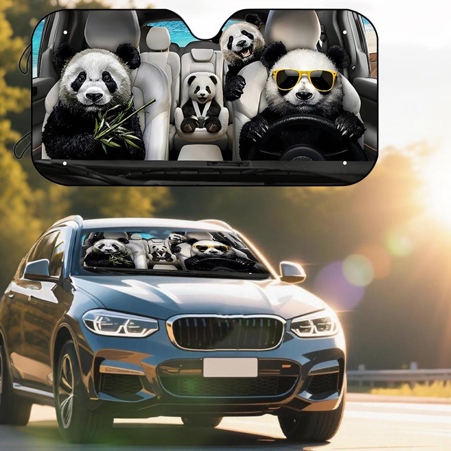 Universal Foldable Car Windshield Sun Visor for Heat and Sun Protection