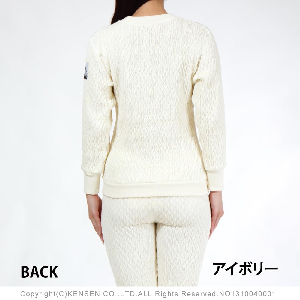 [Hidamari] Women's Everest X Crew Neck Thermal Underwear [Sapium] [Triple Layer] M Dark Black [EVXS821-DBK]