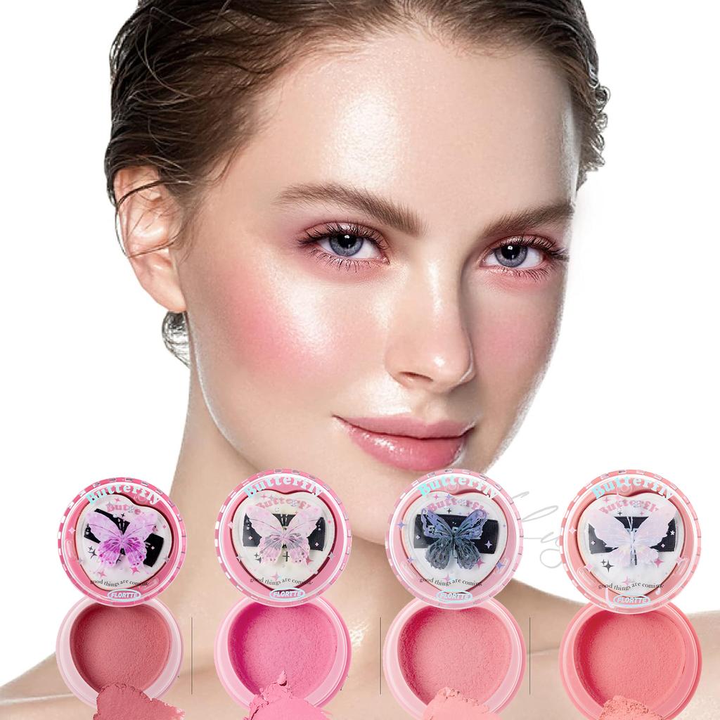 FLORTTE Cream Blush for Cheeks Face Makeup,Radiant Finish, Hydrating,Creamy,Lightweight & Blendable Color,Vegan & Cruelty-Free