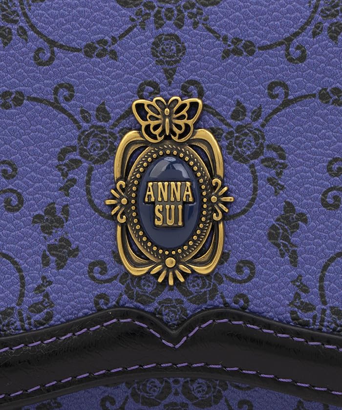 ANNA SUI Libre Bifold Wallet with Bill and Card Slots, Women's, 317881, Purple
