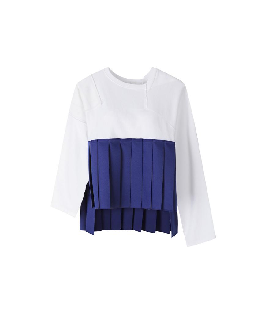 RECODE Unbalanced Pleats Top _R0Tam22011Whx
