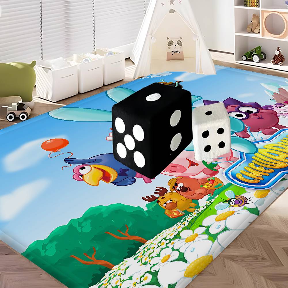 Cartoon K-KikoRiki Hallway Carpet Non-Slip Laundry Room Mat Laundry Decor Balcony Child Living Room Toilet Rug