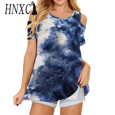 Women's Fashion Casual Summer Short Sleeve O-Neck Blouses & Shirts