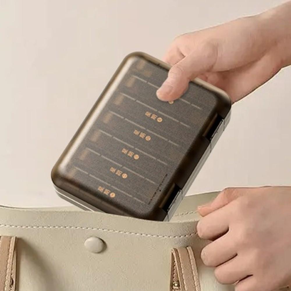 Portable Medicine Box Japanese-style Weekly Pill Organizer Pill Packing Box  Daily Medication