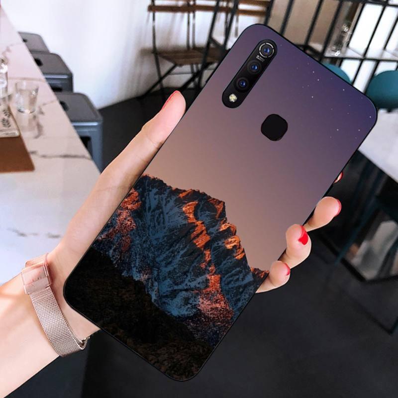 Beautiful Cold Mountain Phone Case For Huawei Mate 40 30 20 10 Pro Lite Nova 9 8 5T Y7p Y7 Soft Black Phone Cover