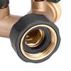 Brass Water Tap Adapter 2 Way Y Shape 3 4 Hose Connector for Garden Irrigation