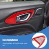 ABS Interior Door Handle Decoration Cover Sticker Fit For Jeep Compass 2021 Up Interior Accessories