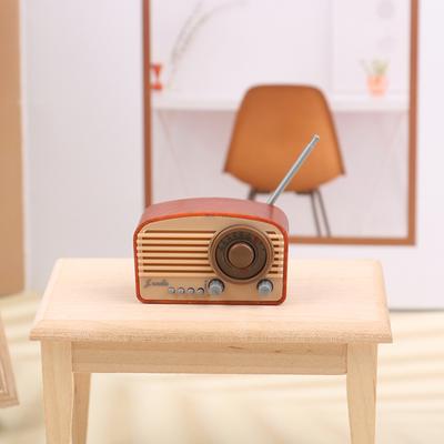 1Pcs 1:12 Dollhouse Miniature Simulation Mini Radio Model Diy Accessories Toy