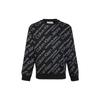 Letter Print Long Sleeve Casual Crew Neck Sweatshirt Men Sweatshirt Black J30J319703-0GJ