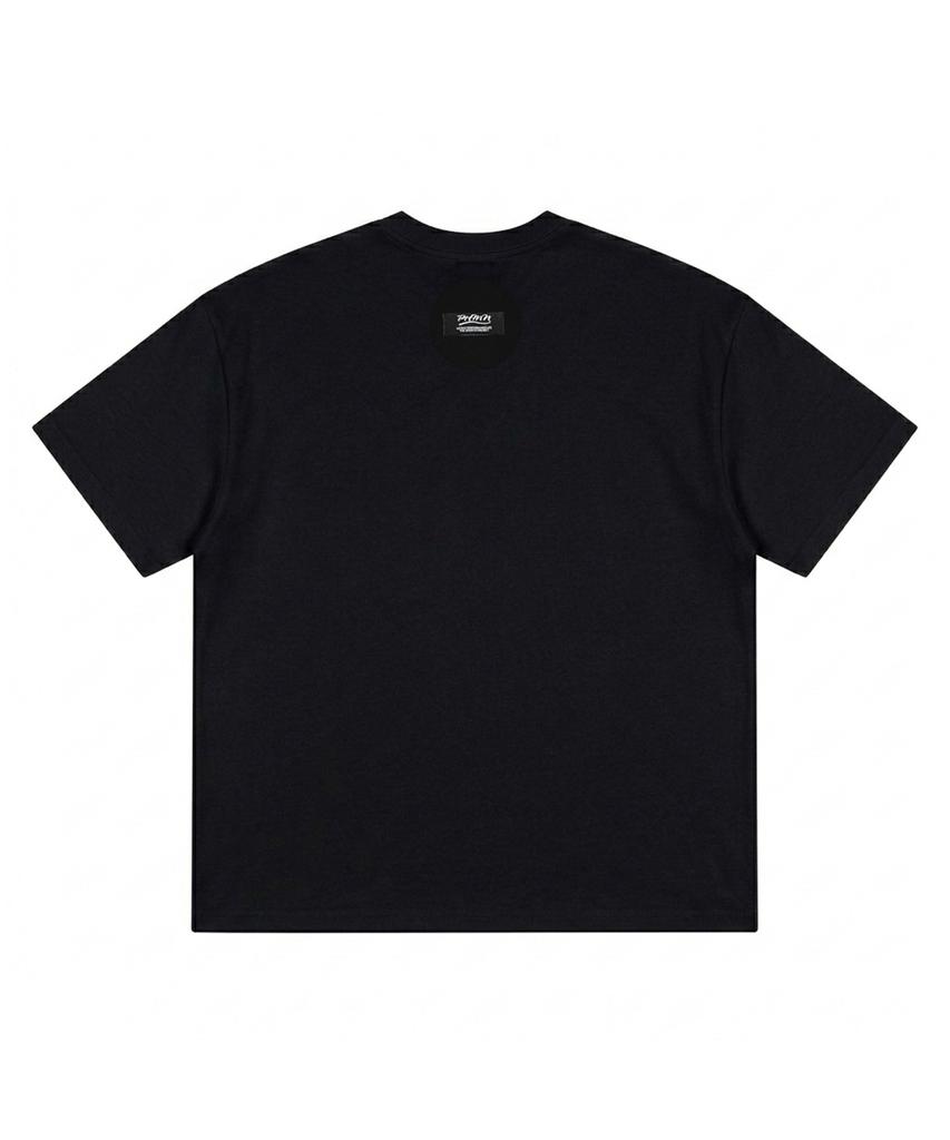 PHERMENON Oversized P Short Sleeve T-Shirt - Black