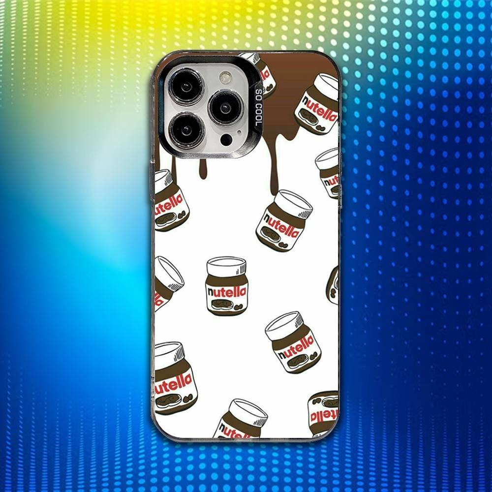 

N-Nutella Chocolate Phone Case For iPhone 16,15,14,13,12,11,Mini,Pro,SE,MAX White Matte Shockproof Cover iPhone16pro