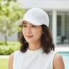 Flower Lace Baseball Cap Breathable Mesh Shiny Rhinestone Lace Peaked Cap Soft Fabric Hollow Out Sun Hat Fashion Women