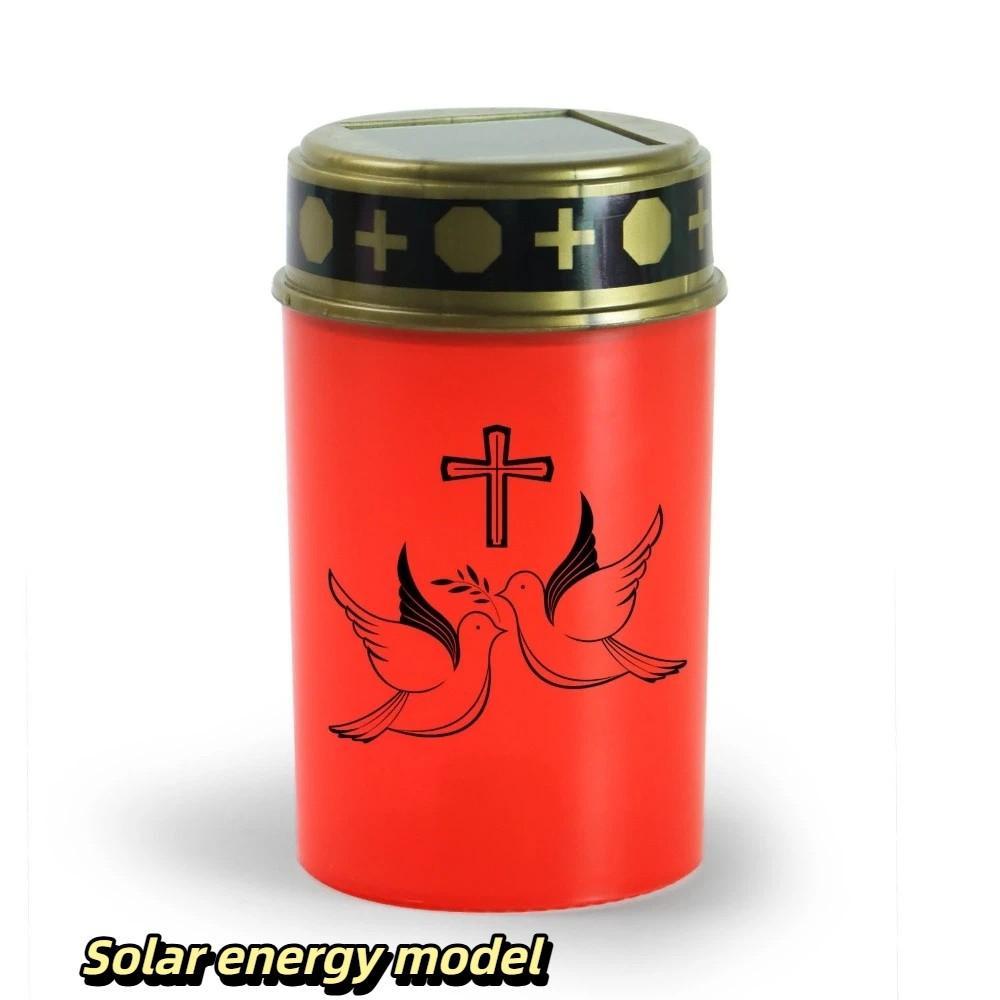 Flameless Memorial Grave Light AA Battery Powered DIY Assembly Kit Flameless Prayer Lamp Yard