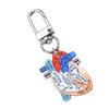 Anatomical Heart Keychain Pendant Educational Keyrings Accessory for Physical Students and Healthcare Professionals