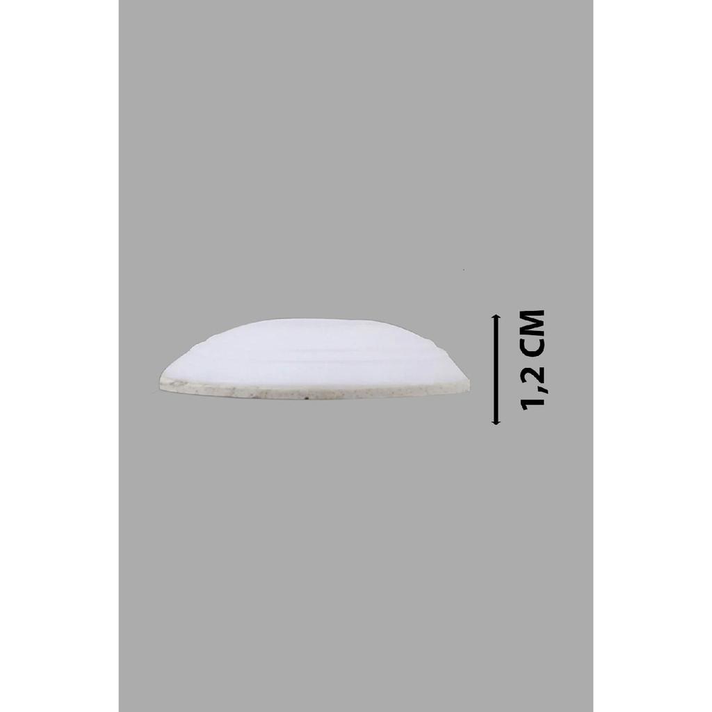 2 Pieces Door Stopper Buffer Self-adhesive Door Stopper White