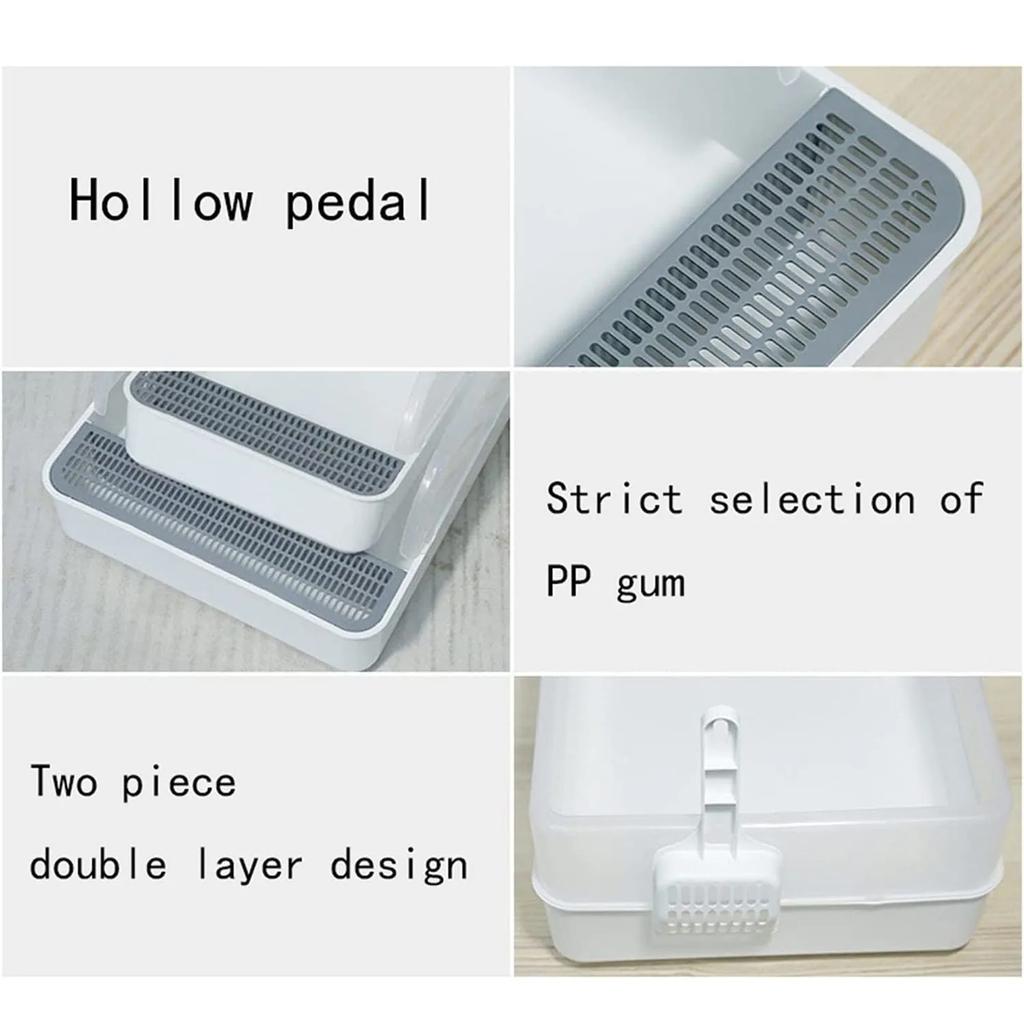 Removable Cover Cat Sand Litter Box Cats Toilet Pet Supplies Lid Cat Litter High-Sides Design Pet Litter Box Pet Supplies Kitten