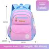 Sweet Cute Gradient Backpack for Elementary School Girls, Grades 1-6, Large Capacity Schoolbag