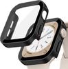 Tempered Glass+Cover For Apple Watch 11 10 9 8 7 46mm 42mm PC Bumper Screen Protector Case iWatch Series 7 6 5 4 SE3 44 40 45mm